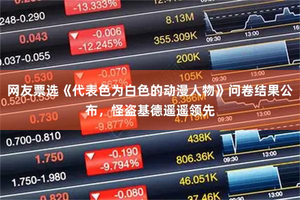 网友票选《代表色为白色的动漫人物》问卷结果公布,怪盗基德遥遥领先
